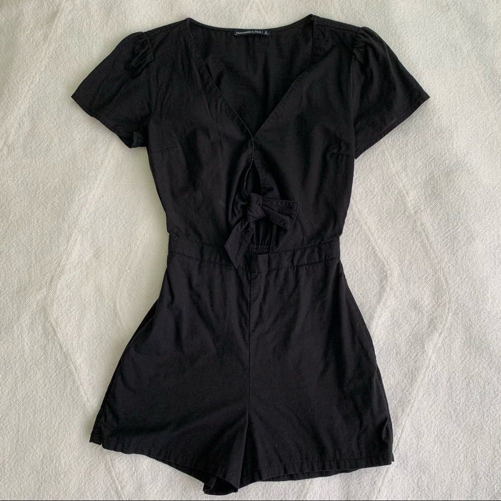 Abercrombie & Fitch Short-Sleeve Peek-a-boo Romper